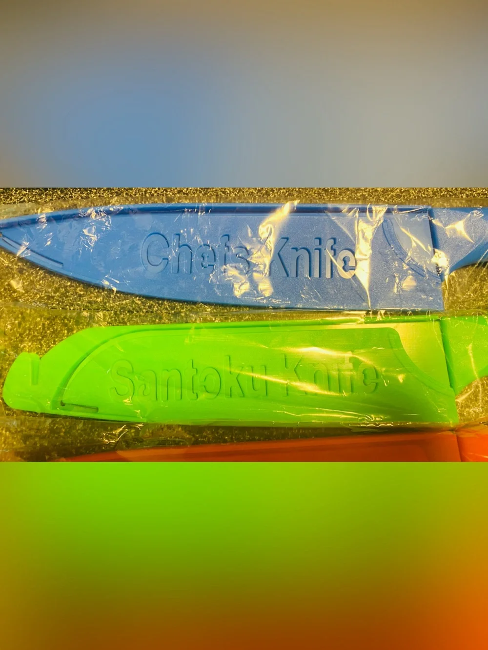 Colorful 6-Piece Disposable Knife Set - Multicolor